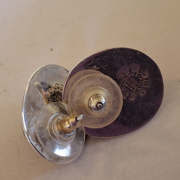 Vintage Sterling Silver 925 Onyx Taxco Stud Earrings 8 grams - Picture 14 of 16